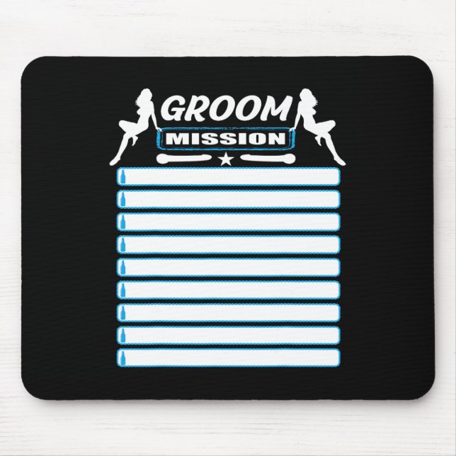 Bachelor Party With Checklist - Tasks For The Groo Mouse Pad (Front)