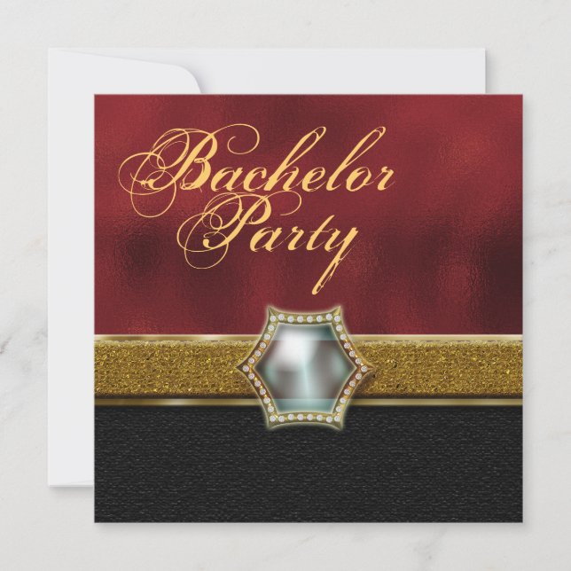 Bachelor stag party invitation (Front)