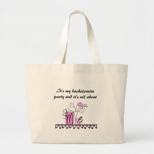 Bachelorette All About Me Large Tote Bag