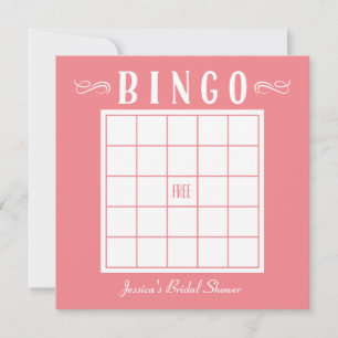 Bachelorette, Baby or Bridal Shower Bingo Cards