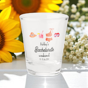 Bachelorette Beach Bikini Weekend  Shot Glass