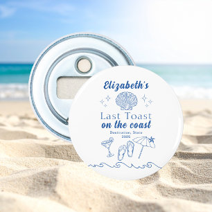 Bachelorette Beach Party Last Toast On the Coast Bottle Opener