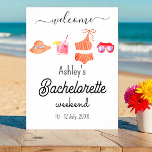 Bachelorette Beach Weekend Party  Poster