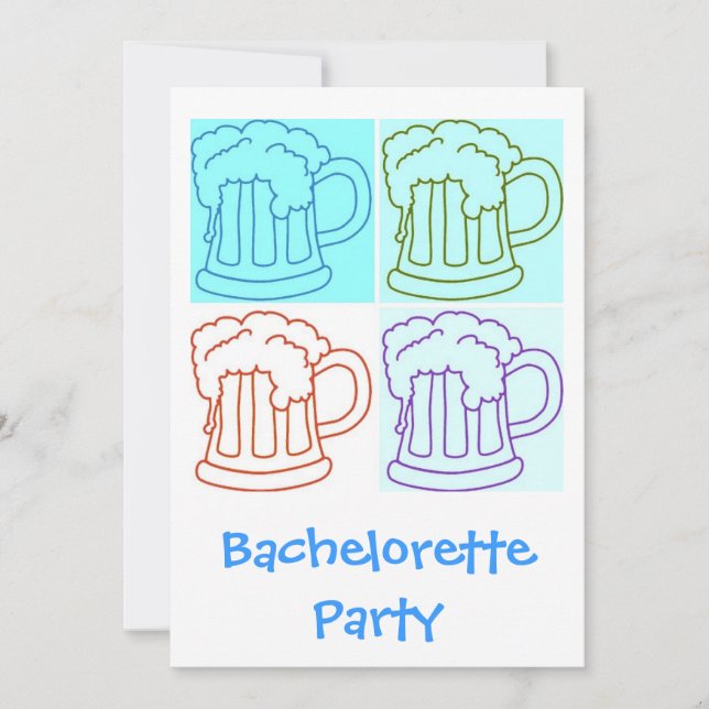 Bachelorette Beer Party Invite (Front)