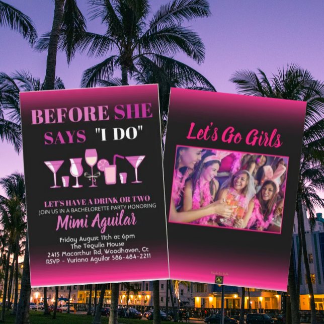 Bachelorette Before She Says I Do Invitation (Creator Uploaded)