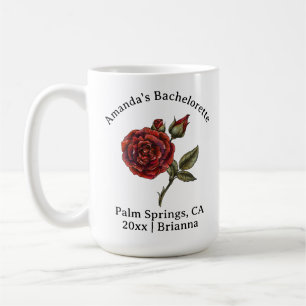 Bachelorette Birth Month Flower June Rose Coffee Mug