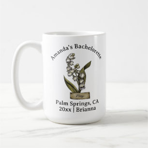 Bachelorette Birth Month Flower May Lily of Valley Coffee Mug