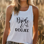 Bachelorette Bride and Boujee Wedding Singlet<br><div class="desc">Celebrate the bride-to-be's last fling before the ring with this sassy "Bride & Boujee" tank top. Perfect for bachelorette parties, girls' trips, or any pre-wedding festivities. This stylish and comfortable tank lets the bride show off her personality and get excited for the big day. Make it a memorable occasion with...</div>