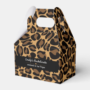 Bachelorette Bride Boujee Trendy Leopard Print Favour Box