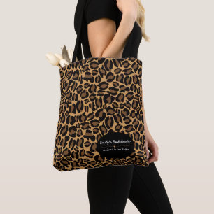 Bachelorette Bride Boujee Trendy Leopard Print  Tote Bag
