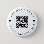 Bachelorette Buy Her A Shot She's Tying The Knot 6 Cm Round Badge<br><div class="desc">Modern and elegant design printed Minimalist Bachelorette Buy Her A Shot She's Tying The Knot button that can be customised with your text. Please click the "Customise it" button and use our design tool to modify this template. Check out the Graphic Art Design store for other products that match this...</div>