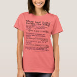 Bachelorette Dares (Customise Headings) T-Shirt<br><div class="desc">Custom design for a bride to be. Want one of your own? Click on "Customise" then delete the images containing the headings and insert your own text.</div>
