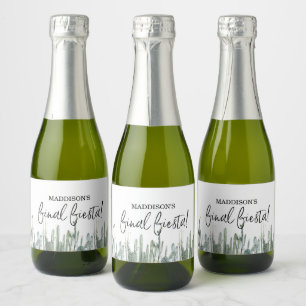 Bachelorette, FIESTA, bachelorette, scottsdale Sparkling Wine Label
