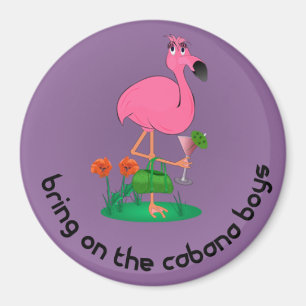 Bachelorette/Flamingo Magnet