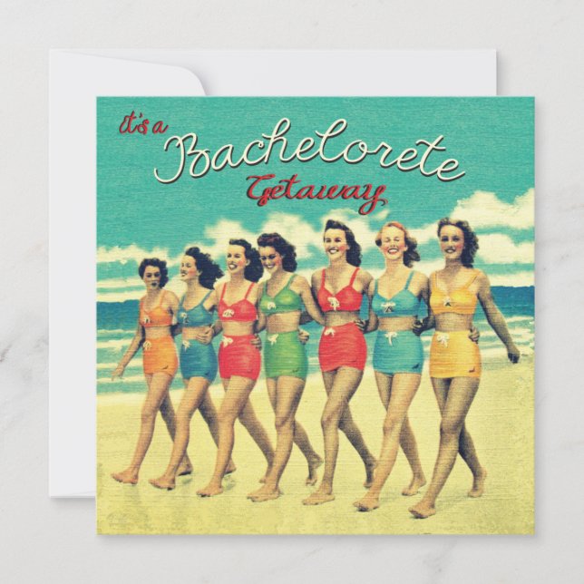 Bachelorette Getaway Party Invitations (Front)