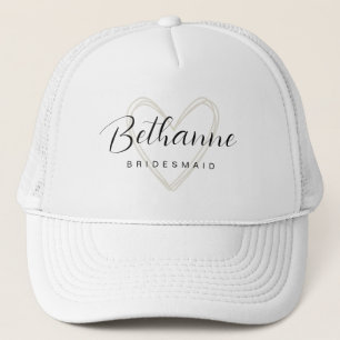 Bachelorette Gift Minimalist Bridesmaid Trucker Hat