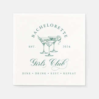 Bachelorette Girl's Club Party Napkin