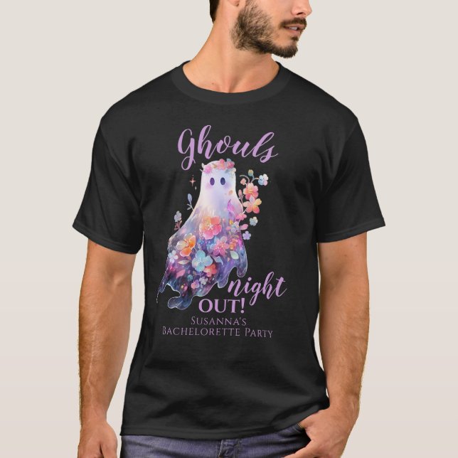 Bachelorette Halloween Ghouls Night Out T-Shirt (Front)