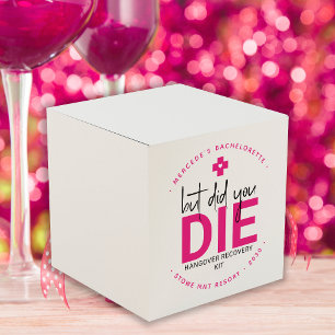 Bachelorette Hangover Personalised But Did You Die Favour Box