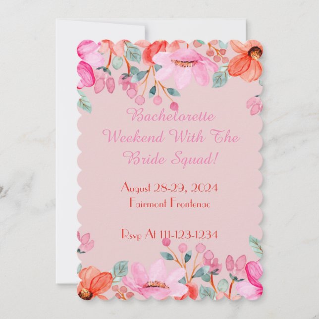 BACHELORETTE INVITATION (Front)