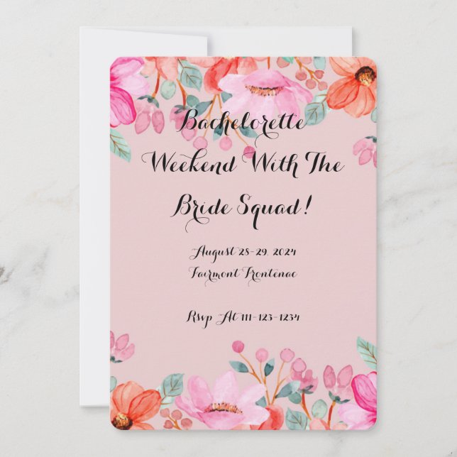 BACHELORETTE INVITATION (Front)