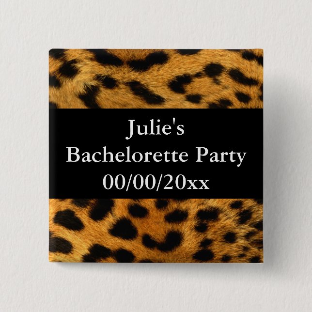 Bachelorette Party 15 Cm Square Badge (Front)