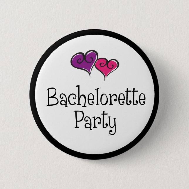 bachelorette party 6 cm round badge (Front)
