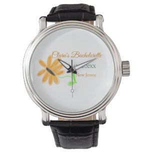 Bachelorette party add name date place sunflower  watch