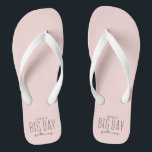 Bachelorette party big day getaway destination thongs<br><div class="desc">It's a Big Day Getaway bachelorette party! And everyone needs matching accessories like these adorable pink themed flip flops. Perfect for a girls weekend at the beach, a trip to Vegas, a wine weekend, a spa getaway and more destination celebrations, these coral pink sandals coordinate with the entire Lea Delaveris...</div>