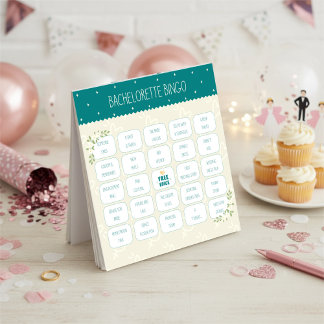 Bachelorette Party Bingo Game | Bridal Shower Game Notepad