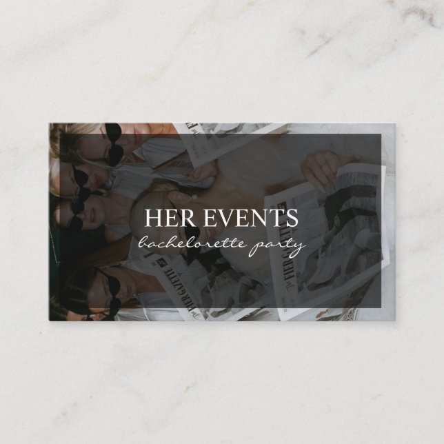 Bachelorette Party Bridal Party Celebration Business Card (Front)