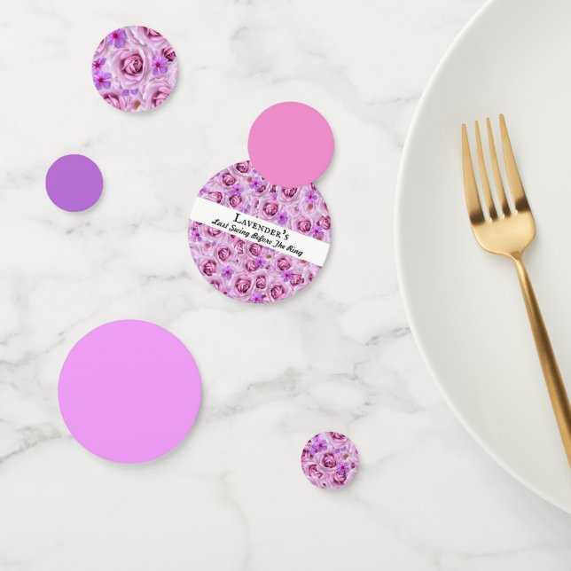 Bachelorette Party, Bridal Shower Golf Lavender  Confetti (Group)