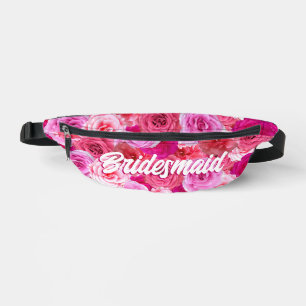 Bachelorette Party Bridal Shower Golf Pink Floral Bum Bags
