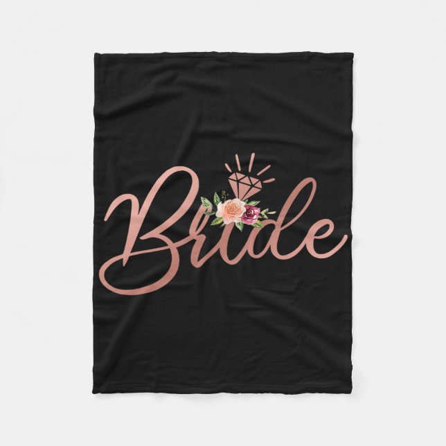 Bachelorette Party Bride Bridal Wedding Shower Gif Fleece Blanket (Front)