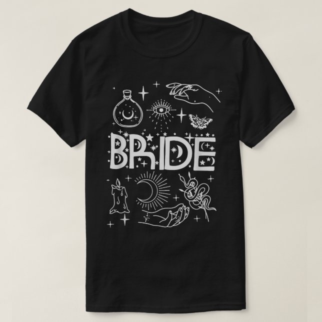 Bachelorette Party Bride & Bridesmaids Girl Witch  T-Shirt (Design Front)
