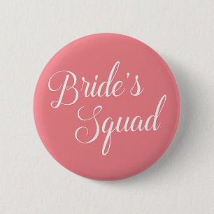 Bachelorette Party Bride's Squad 6 Cm Round Badge