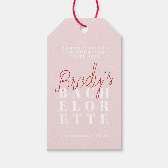 Bachelorette Party - Brody Gift Tags (Front)