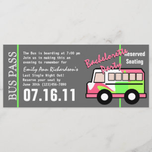 Bachelorette Party Bus Pass Program