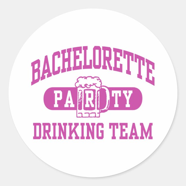Bachelorette Party Classic Round Sticker (Front)