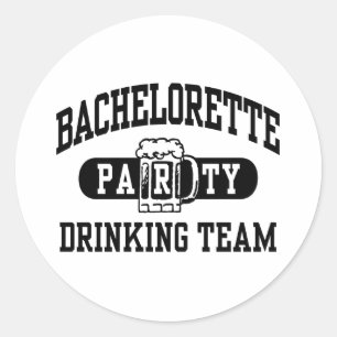 Bachelorette Party Classic Round Sticker