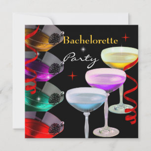 Bachelorette Party Cocktails Champagne Invitation