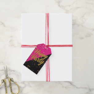 Bachelorette Party Confetti Invitation Last Fling  Gift Tags