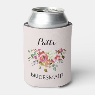Bachelorette Party Coozy Can Cooler Floral Bouquet