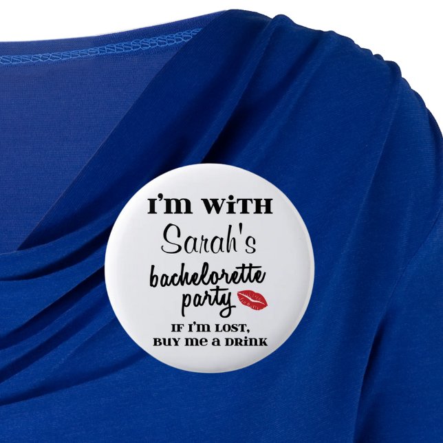 Bachelorette Party Customised Drink Button (Creator Uploaded)