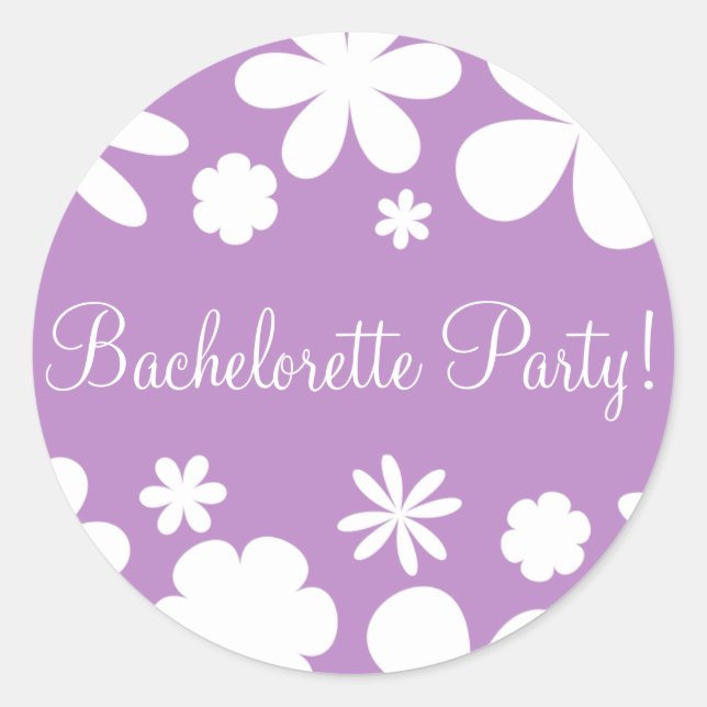 Bachelorette Party Daisy Chain Envelope Seal (Front)