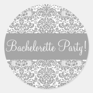 Bachelorette Party Damask Envelope Seal
