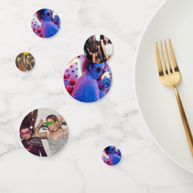 Bachelorette Party Decor Fun 6 Photo Bridal Party Confetti (Group)
