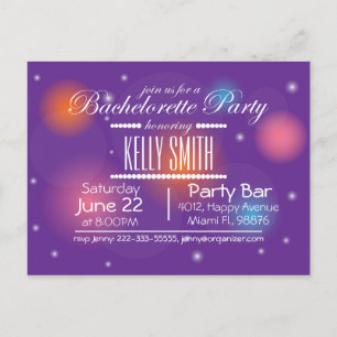 Bachelorette party design card