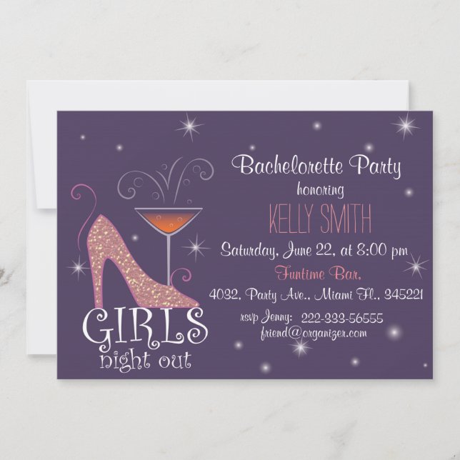 Bachelorette Party design Invitation (Front)