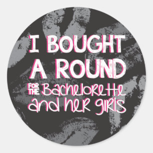 Bachelorette Party Drink Sticker